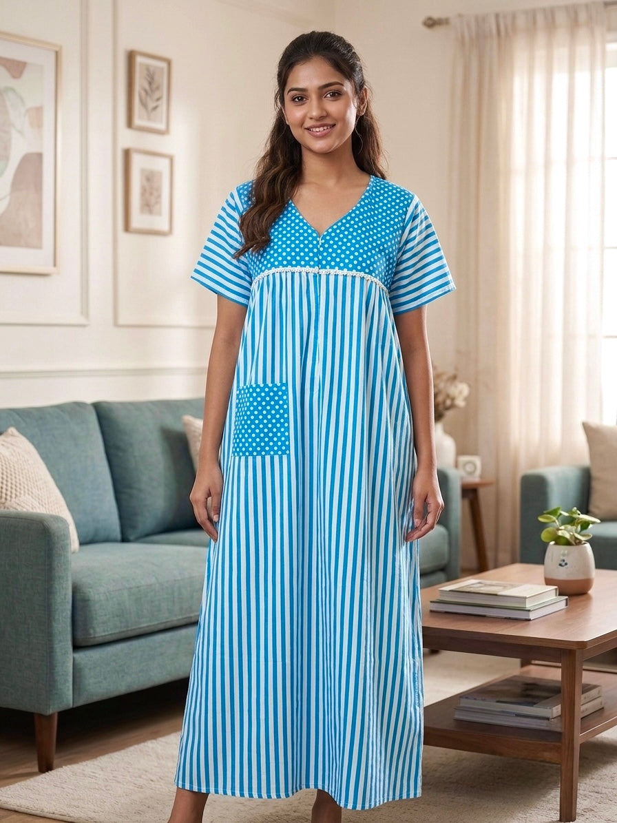 Mix n Match frock nighty 🩵
