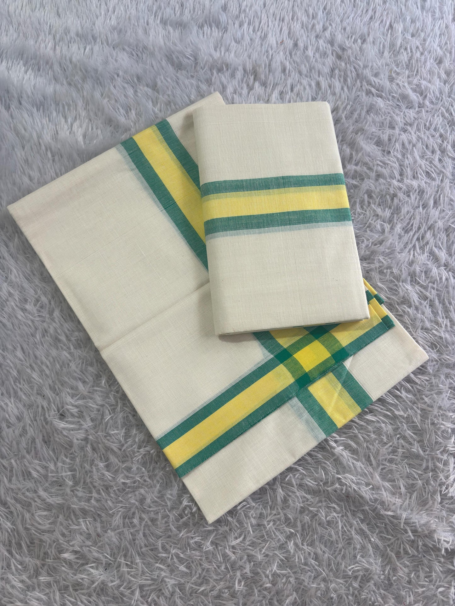 Multicolour Cotton Set Mundu