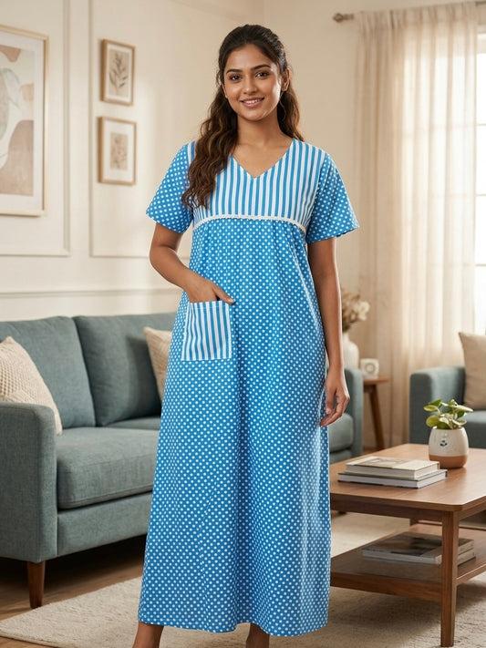 Mix n Match frock nighty 🩵