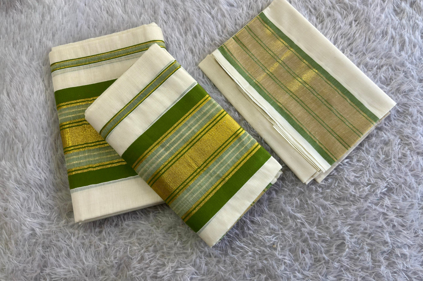 PRAKARTHI – Colour & Kasavu Fancy Set Mundu with Blouse