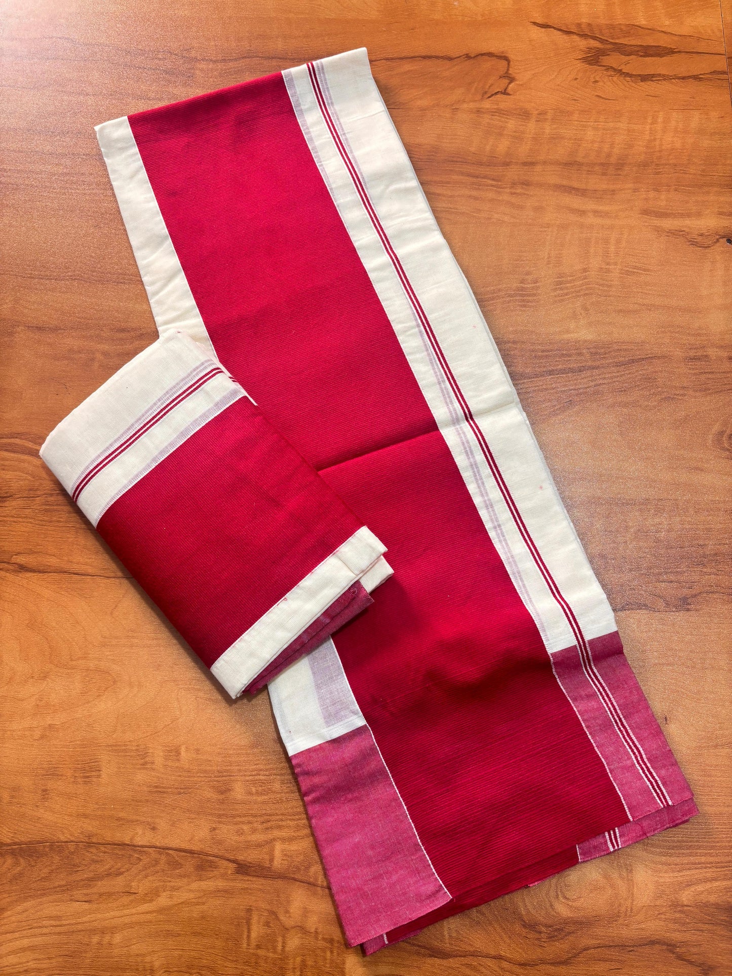 5x5 Kattikara Cotton Set Mundu – Premium Traditional Kerala Wear