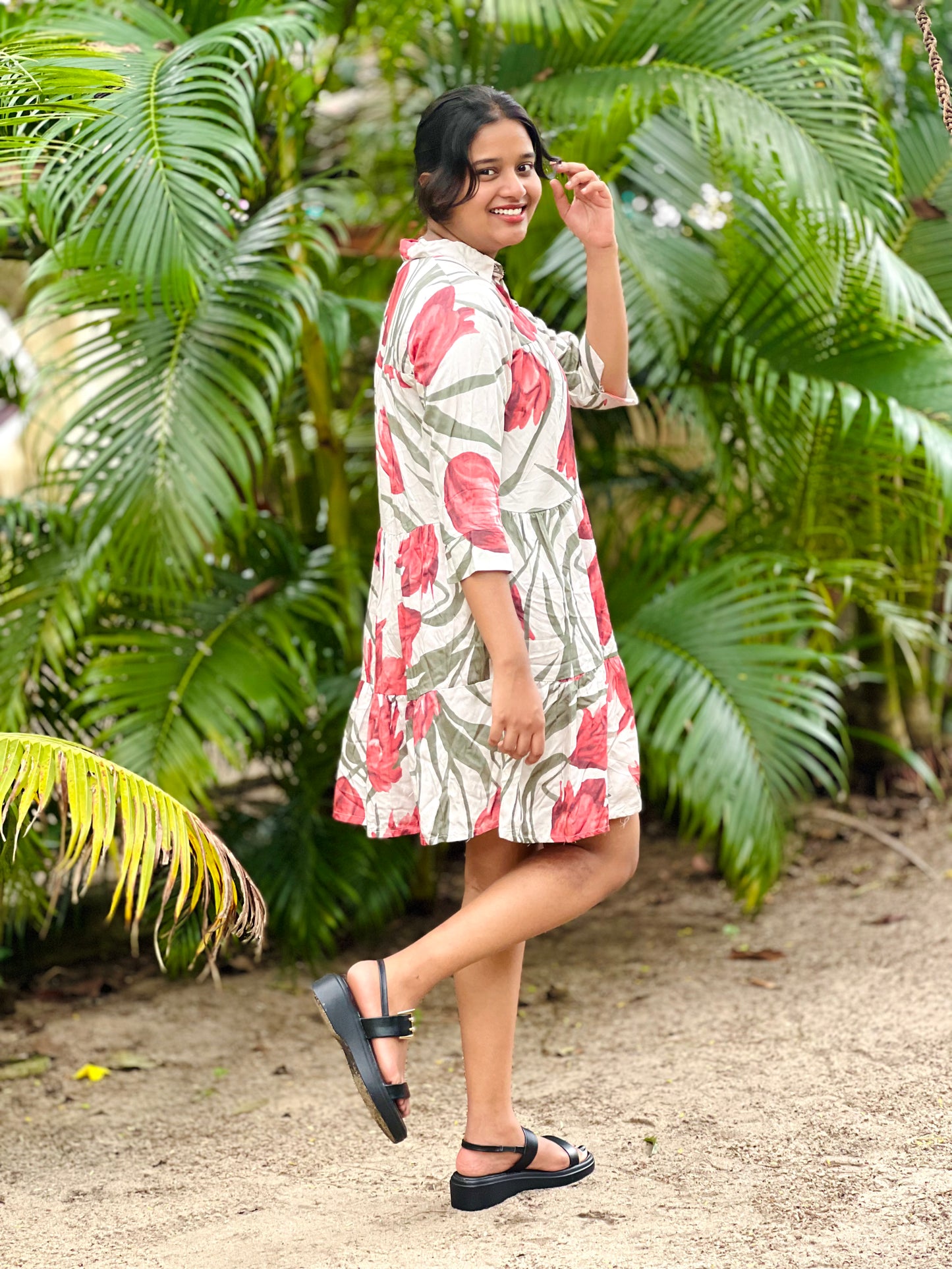 Floral Shirt Dress